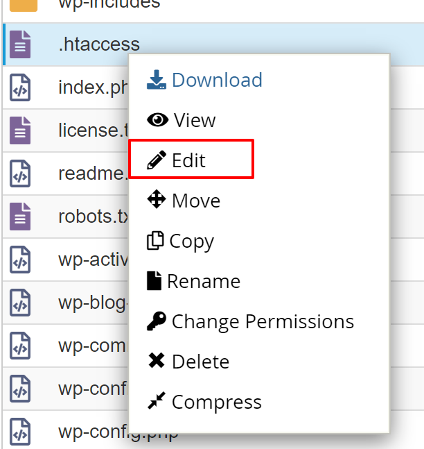 accesso a .htaccess su cPanel